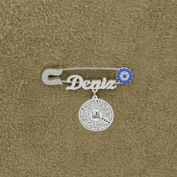 Gümüş Şifa Duası İsimli Bebek Çatal İğne