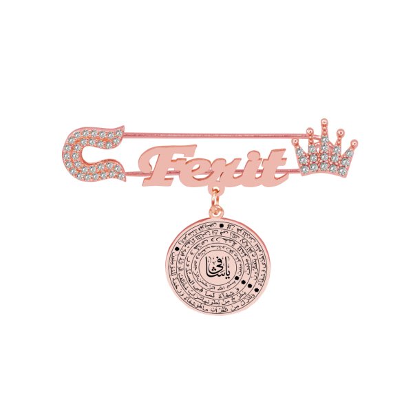 Gümüş Şifa Duası İsimli Bebek Nazar İğnesi