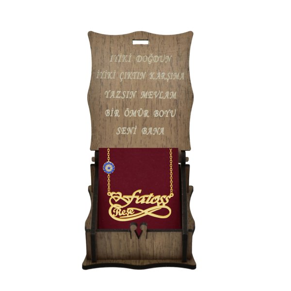 Gümüş Nazarlık Tarihli Sonsuzluk İsimli Kolye