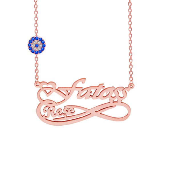 Gümüş Nazarlık Tarihli Sonsuzluk İsimli Kolye